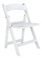 Chivari Kids White Resin Folding Chair CFRW-KID-AX-T