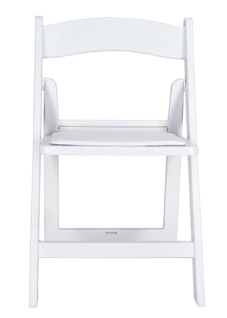 Chivari Kids White Resin Folding Chair CFRW-KID-AX-T