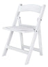 Chivari Kids White Resin Folding Chair CFRW-KID-AX-T