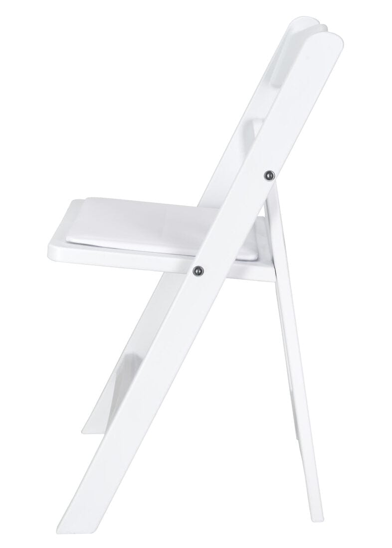 Chivari Kids White Resin Folding Chair CFRW-KID-AX-T