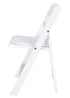 Chivari Kids White Resin Folding Chair CFRW-KID-AX-T