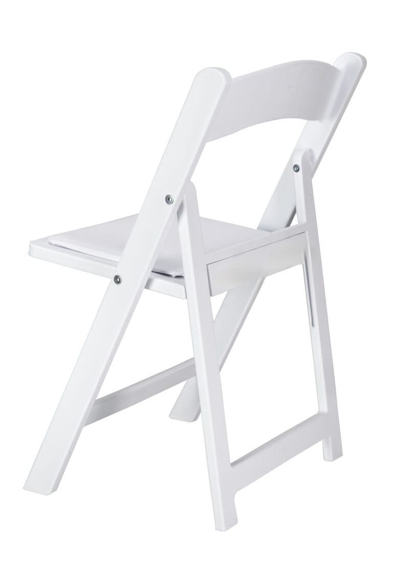 Chivari Kids White Resin Folding Chair CFRW-KID-AX-T