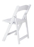 Chivari Kids White Resin Folding Chair CFRW-KID-AX-T