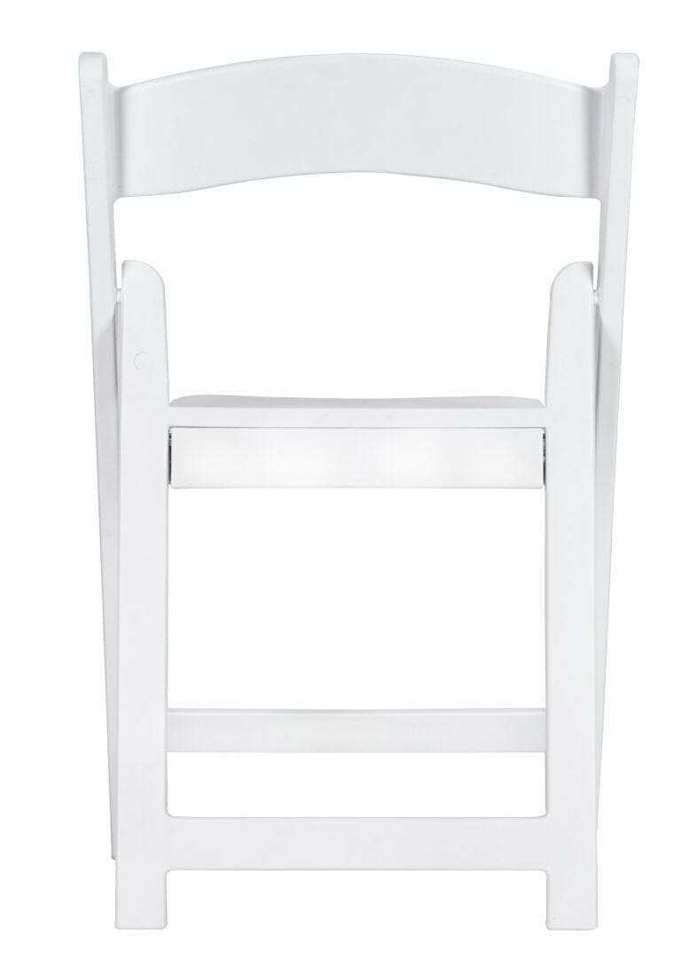 Chivari Kids White Resin Folding Chair CFRW-KID-AX-T