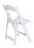 Chivari Kids White Resin Folding Chair CFRW-KID-AX-T