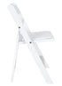 Chivari Kids White Resin Folding Chair CFRW-KID-AX-T