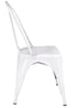 Chivari White Hi Gloss Tolix Style Metal Chair CTMW-AX-T