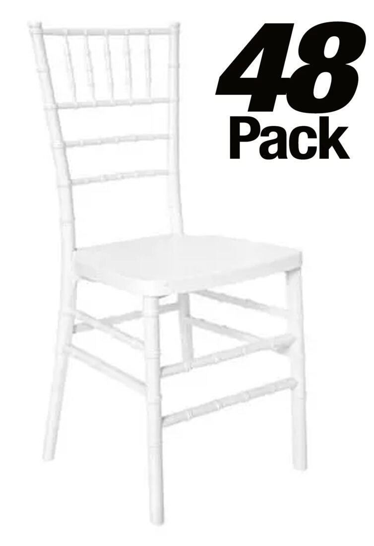 48 Chair Pack White ToughResin™ Chiavari Chair