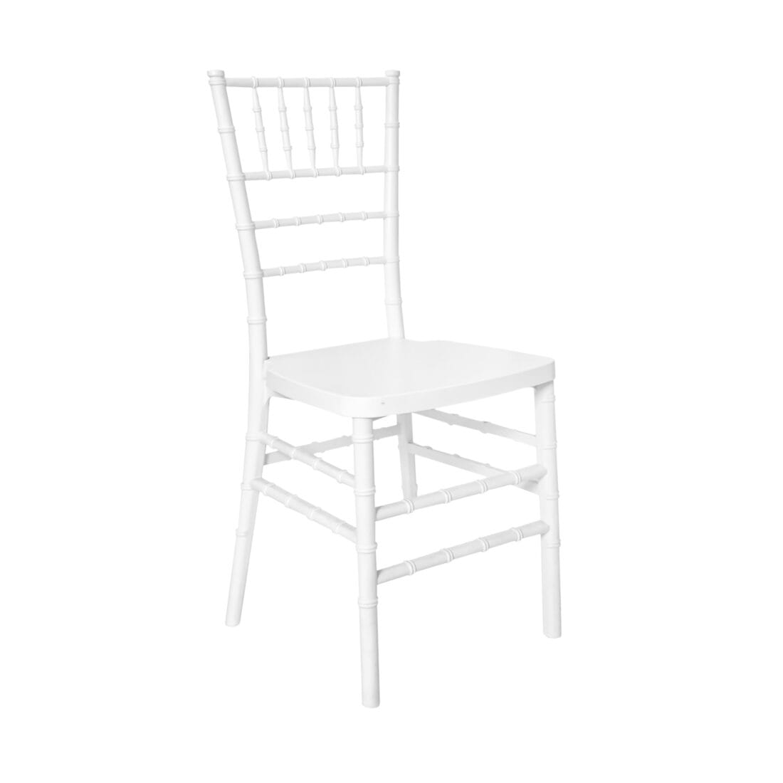 Chivari White ToughResin Chiavari Chair  - 4 Pack - Some Assembly Required CCRW-U-ZG-T-4