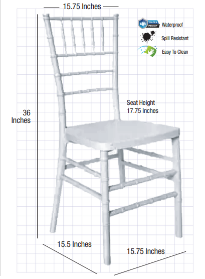 White ToughResin™ Chiavari Chair