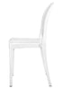 Chivari White Resin Oval Back Victoria Ghost Chair CGVRW-ZG-T