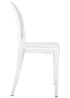 Chivari White Resin Oval Back Victoria Ghost Chair CGVRW-ZG-T