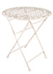 Chivari 28" Antique White Barcelona Bistro Table TBBMW-AX-T