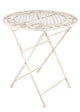 Chivari 28" Antique White Barcelona Bistro Table TBBMW-AX-T