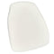 White 1.75" Thick Fabric Panel Back Chiavari Chair Cushion and SlipNot™ Technology
