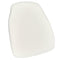 Chivari White 1.75" Thick Fabric Panel Back Chiavari Chair Cushion and SlipNot™ Technology CUSHPANFAB-WHI-A