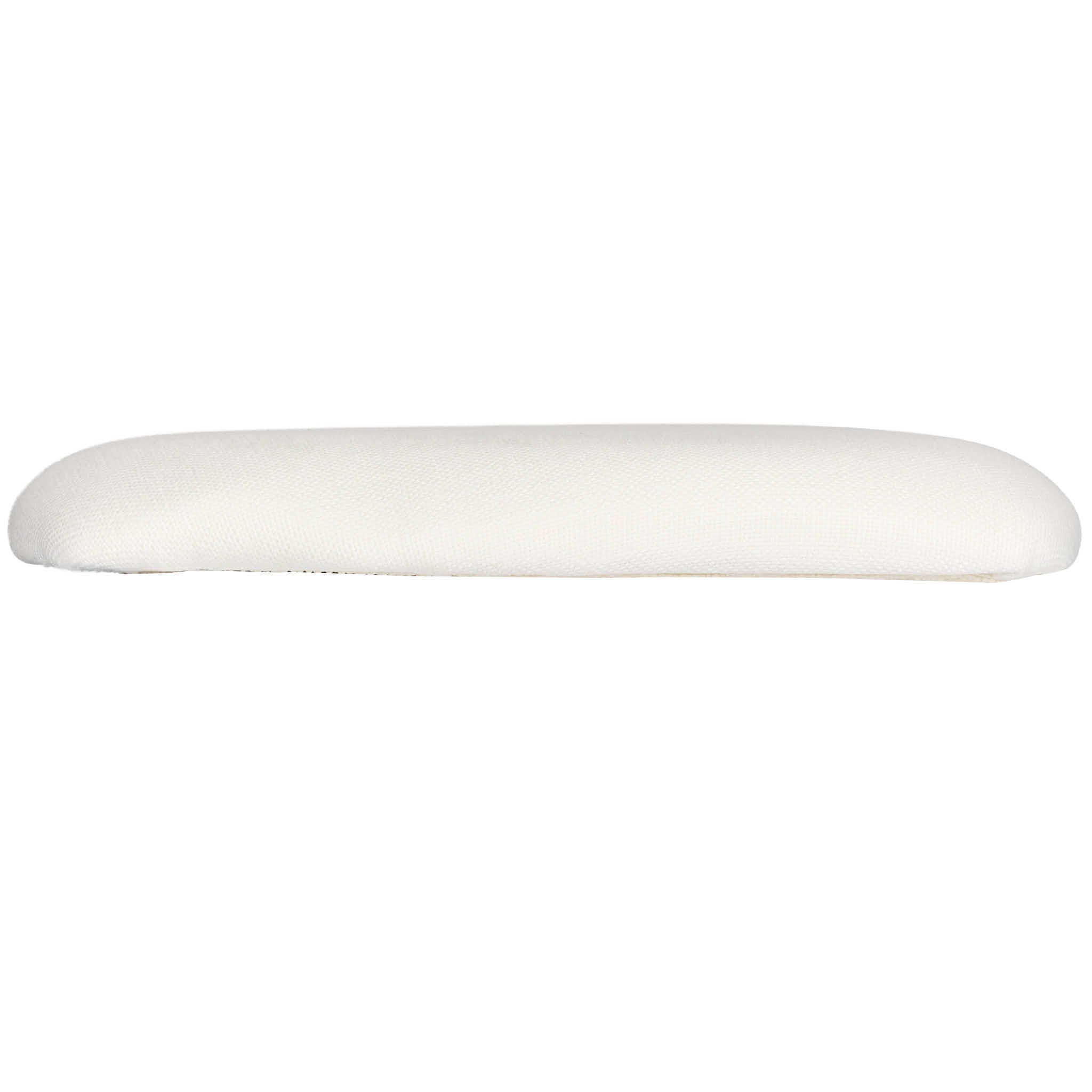 Chivari White 1.75" Thick Fabric Panel Back Chiavari Chair Cushion and SlipNot™ Technology CUSHPANFAB-WHI-A