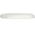 White 1.75" Thick Fabric Panel Back Chiavari Chair Cushion and SlipNot™ Technology