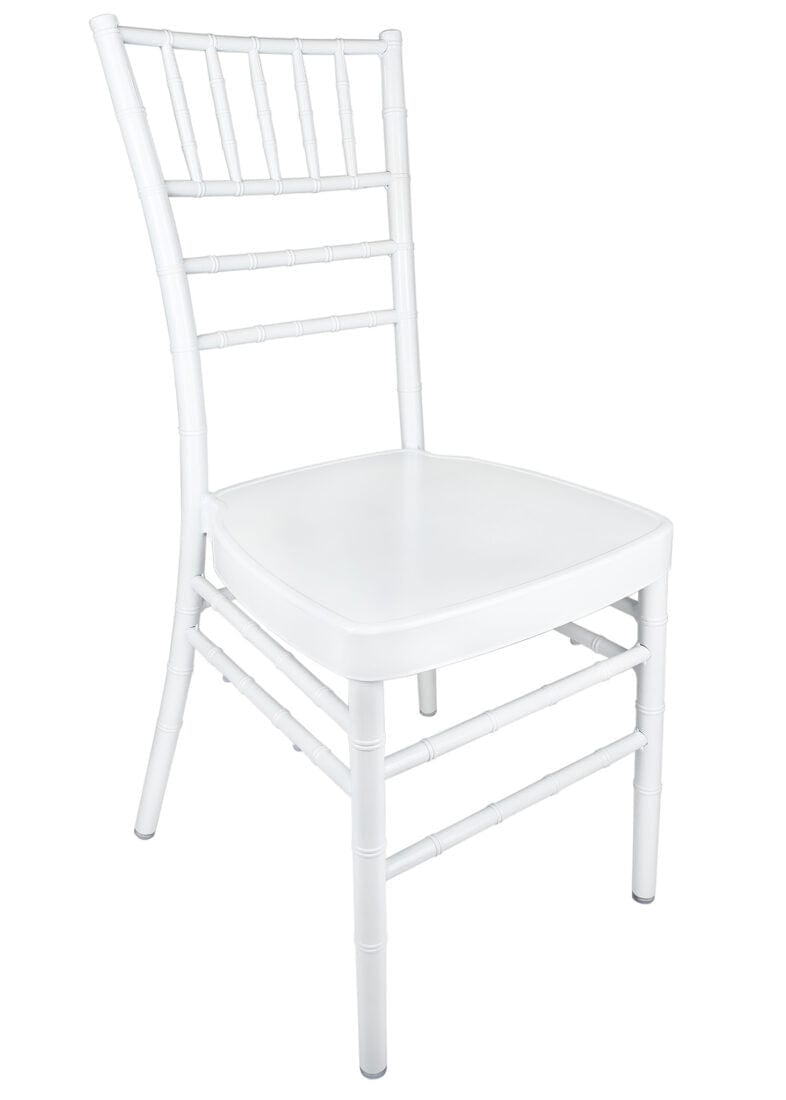 Chivari White Aluminum Chiavari Chair CCAW-AX-T
