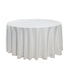 Chivari 5-Pack White Round Polyester Tablecloth 190gsm 132" SX-TABLPOLY-132IN-WHT-5