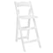 Chivari White ToughWood™ Folding Bar Stool with Padded Seat BFWW-AX
