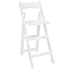 Chivari White ToughWood™ Folding Bar Stool with Padded Seat BFWW-AX