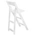 Chivari White ToughWood™ Folding Bar Stool with Padded Seat BFWW-AX