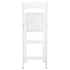 Chivari White ToughWood™ Folding Bar Stool with Padded Seat BFWW-AX
