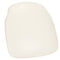 White Vinyl 1.75" Thick Cross Back Cushion with SlipNot™ Technology