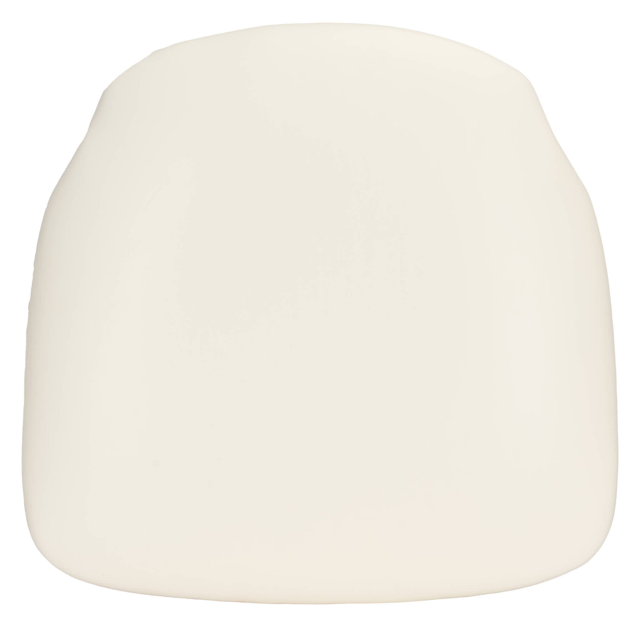 White Vinyl 1.75" Thick Cross Back Cushion with SlipNot™ Technology