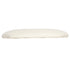 White Vinyl 1.75" Thick Cross Back Cushion with SlipNot™ Technology