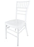 Chivari White Aluminum Chiavari Chair CCAW-AX-T