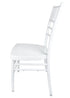 Chivari White Aluminum Chiavari Chair CCAW-AX-T