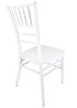 Chivari White Aluminum Chiavari Chair CCAW-AX-T