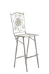 Chivari Barcelona Bistro Set in White includes 32" Cocktail Table and 2 Barstools BBBMW-KT-AX