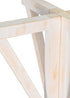 Chivari 36" (3 Foot) White Distressed Round Farm Cocktail Table Some Assembly Required TFARMCKTL36-WD-AX-T