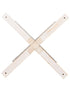 Chivari 36" (3 Foot) White Distressed Round Farm Cocktail Table Some Assembly Required TFARMCKTL36-WD-AX-T