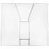 White 42" Tall x 48" Long Portable Folding Bar Laminate Surface PVC Edge