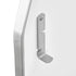 White 42" Tall x 48" Long Portable Folding Bar Laminate Surface PVC Edge