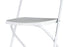 Chivari White Folding Chair (Steel-Poly Chair) - A Series CFPW-AX-T