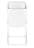 Chivari White Folding Chair (Steel-Poly Chair) - A Series CFPW-AX-T