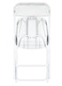 Chivari White Folding Chair (Steel-Poly Chair) - A Series CFPW-AX-T