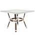 Toulouse 48" x 36" Glass Top White French Bistro Table TBTP4836WWD-KT-AX-T