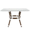 Toulouse 48" x 36" Glass Top White French Bistro Table TBTP4836WWD-KT-AX-T