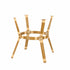 Toulouse 48" x 36" Glass Top White and Beige French Bistro Table TBTP4836WB-KT-AX-T