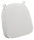 Chivari White with White Piping 2.5" Thick Chair Cushion - World's Best Cushions CUSHBST-WW-AX-T