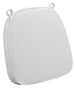 Chivari White with White Piping 2.5" Thick Chair Cushion - World's Best Cushions CUSHBST-WW-AX-T