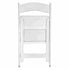 Chivari White WoodGrain™ Resin Folding Chair CFRWB-A