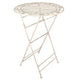 Chivari 32" Antique White Barcelona Bistro Cocktail Table TBBBMW-AX-T