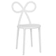 Chivari White Resin Bow Chair with Round Seat CBORW-ZG